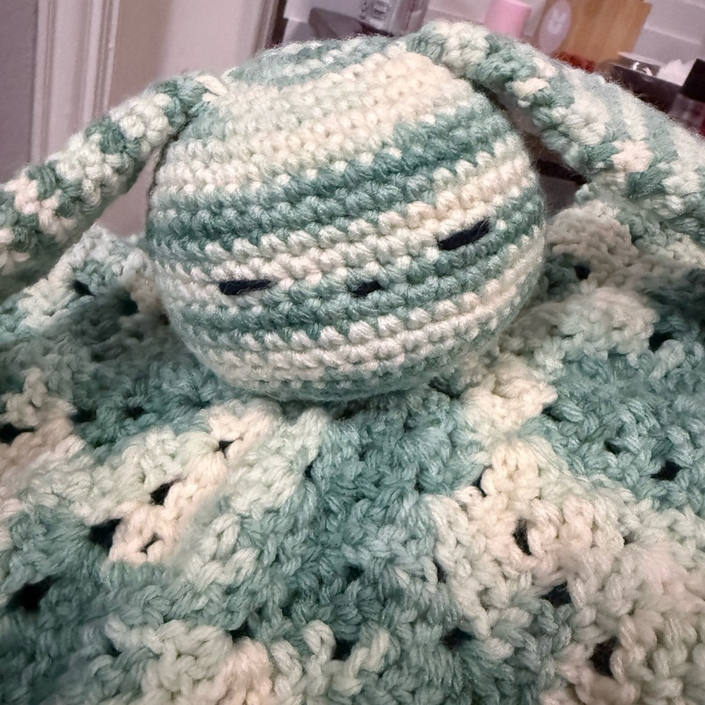 Handmade Crochet Bunny Blanket